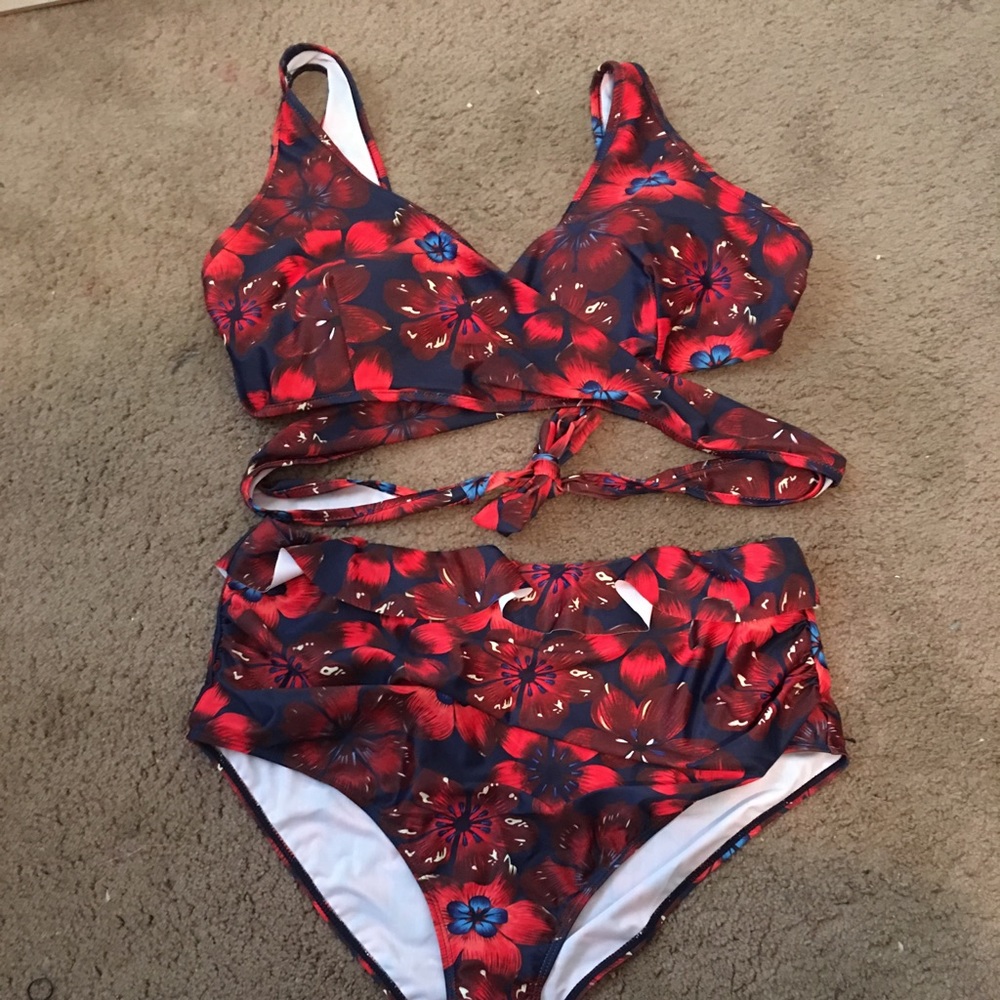 Floral swim suit